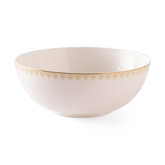 Geo Rose Beige & Gold Salad Bowl 2.27 L