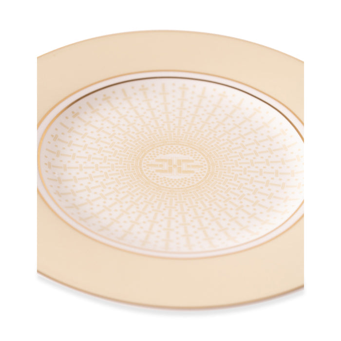 Geo Rose Beige & Gold Salad Plate 22 cm