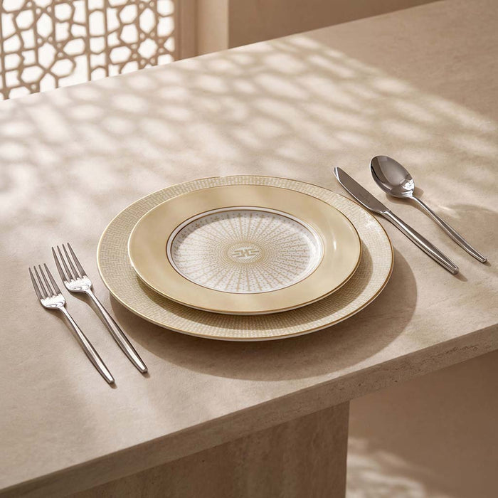 Geo Rose Beige & Gold Salad Plate 22 cm