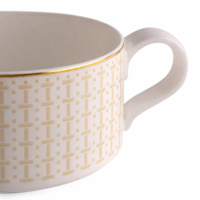 Geo Rose Beige & Gold Tea Cup 0.23 L