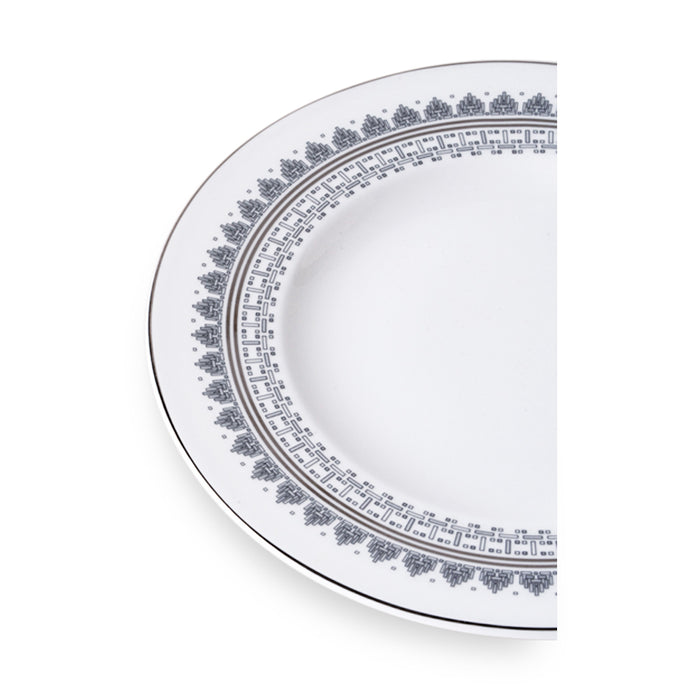 Geo Rose Grey & Platinum Bread & Butter Plate 16 cm