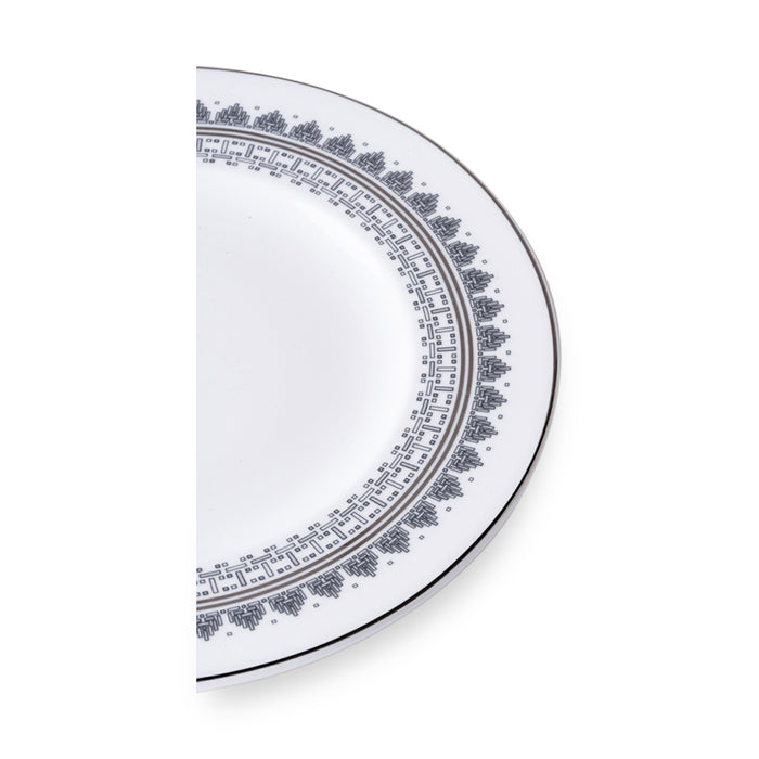 Geo Rose Grey & Platinum Bread & Butter Plate 16 cm