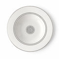 Geo Rose Grey & Platinum Deep/Soup Plate 24.5 cm