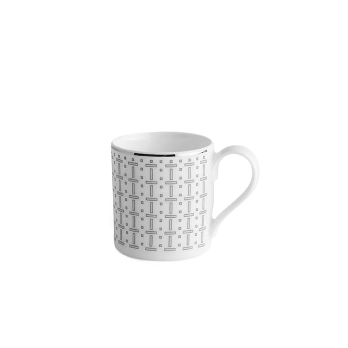 Geo Rose Grey & Platinum Espresso Cup 0.08 L