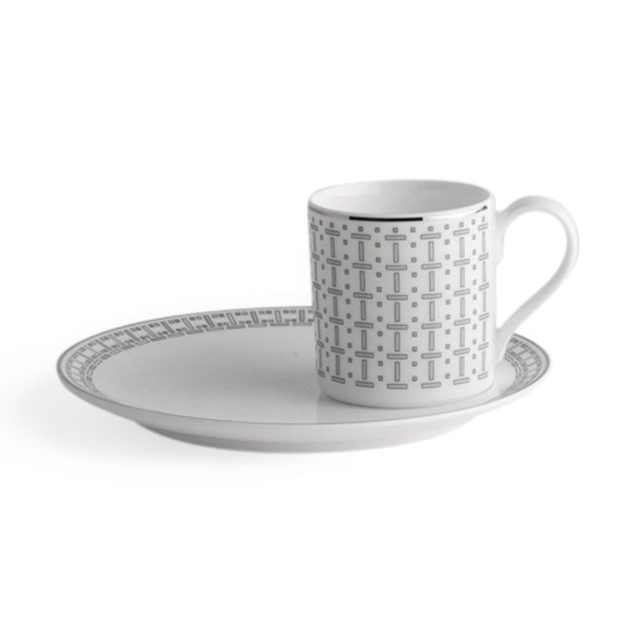 Geo Rose Grey & Platinum Espresso Cup 0.08 L