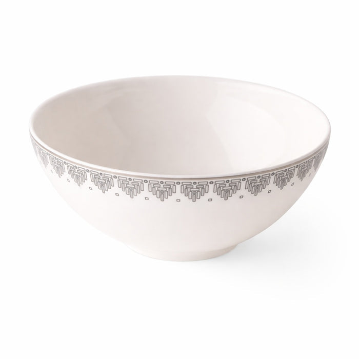 Geo Rose Grey & Platinum Individual Bowl 0.42 L