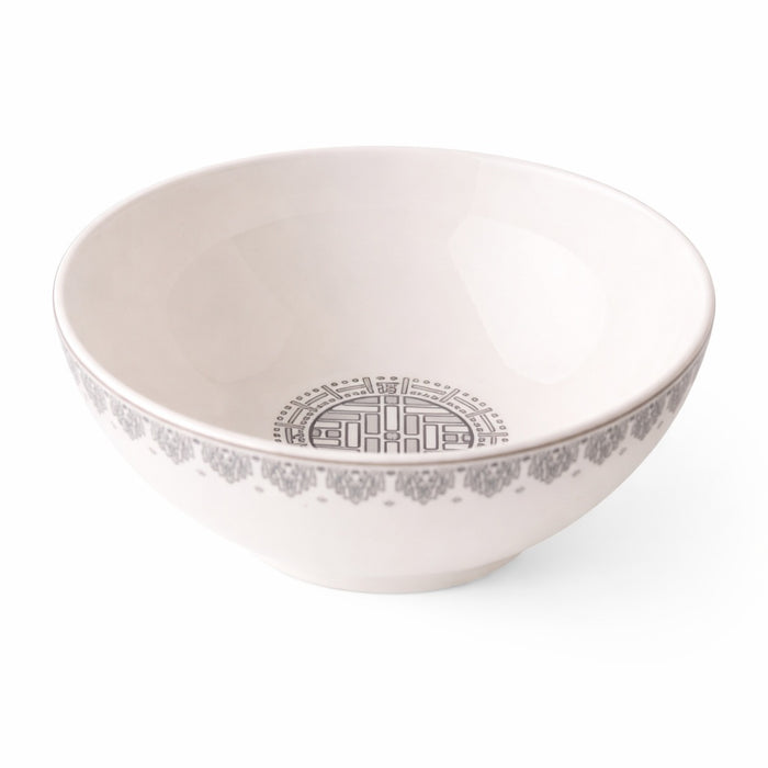 Geo Rose Grey & Platinum Individual Bowl 0.42 L