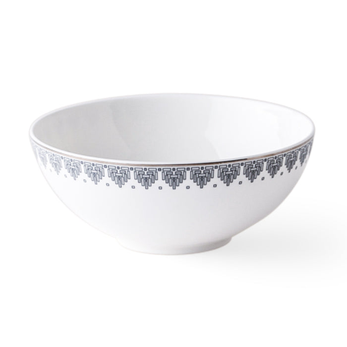 Geo Rose Grey & Platinum Salad Bowl 2.27 L
