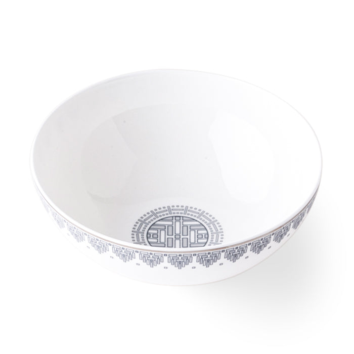 Geo Rose Grey & Platinum Salad Bowl 2.27 L