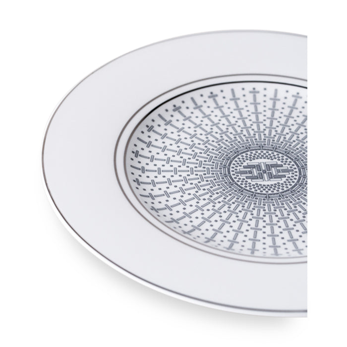 Geo Rose Grey & Platinum Salad Plate 22 cm