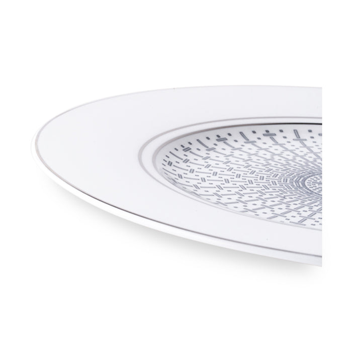 Geo Rose Grey & Platinum Salad Plate 22 cm