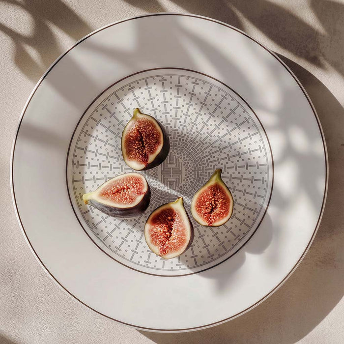 Geo Rose Grey & Platinum Salad Plate 22 cm