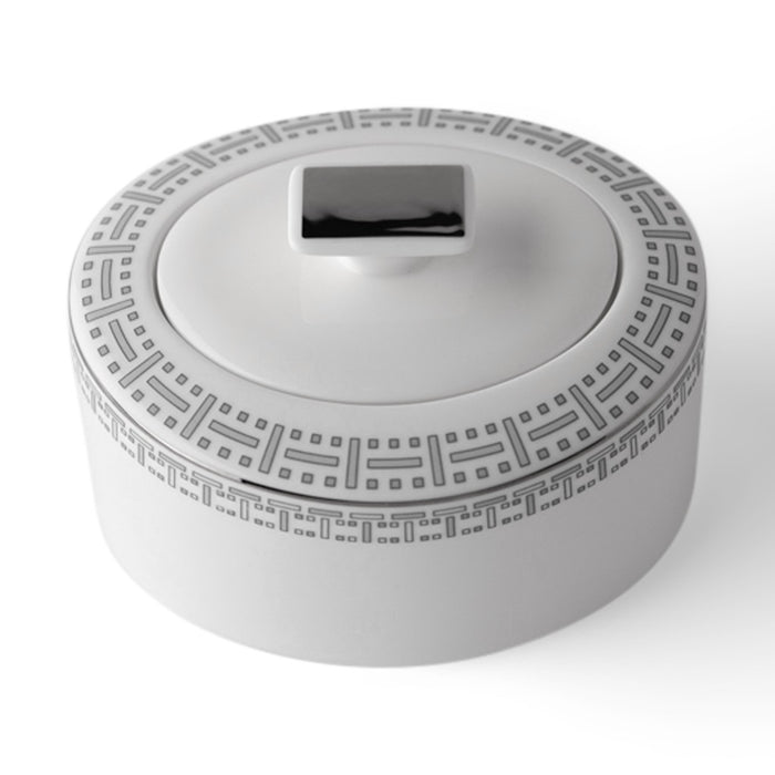 Geo Rose Grey & Platinum Sugar Bowl with Lid 0.32 L