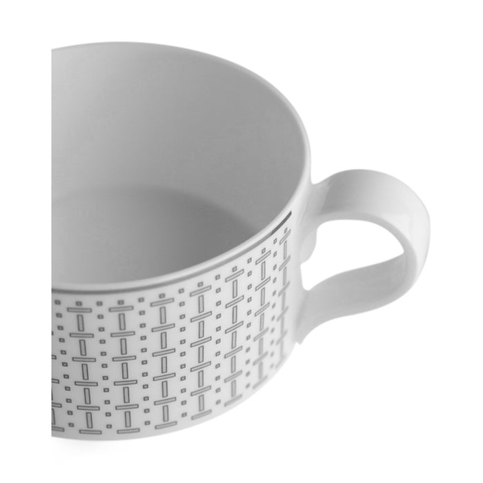Geo Rose Grey & Platinum Tea Cup 0.23 L