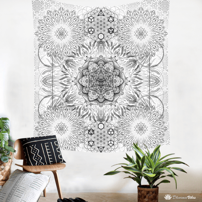 Geometric Bright by YantrArt Design Tapestry