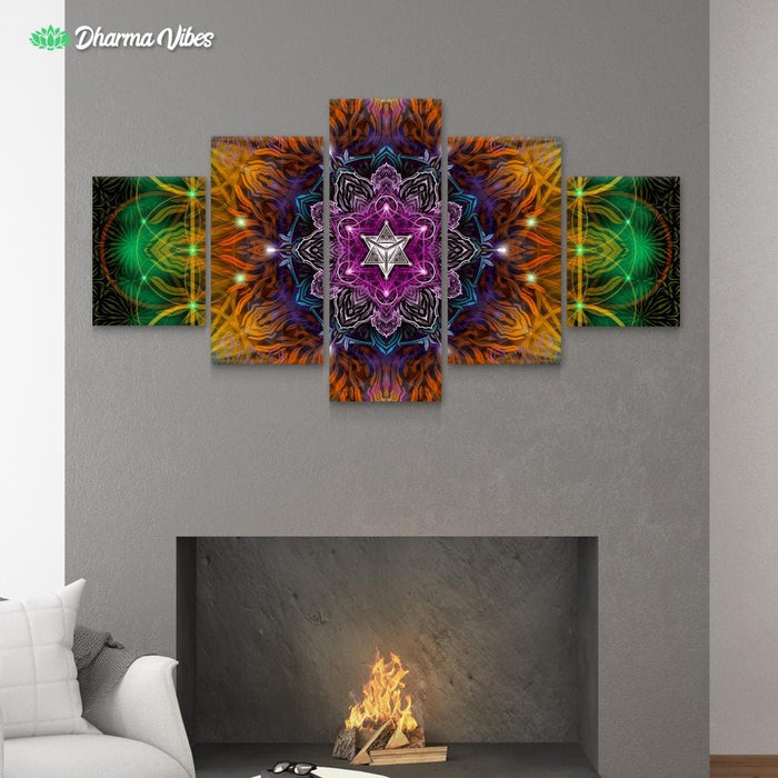 Geometric Color by Yantrart 5-Piece Canvas