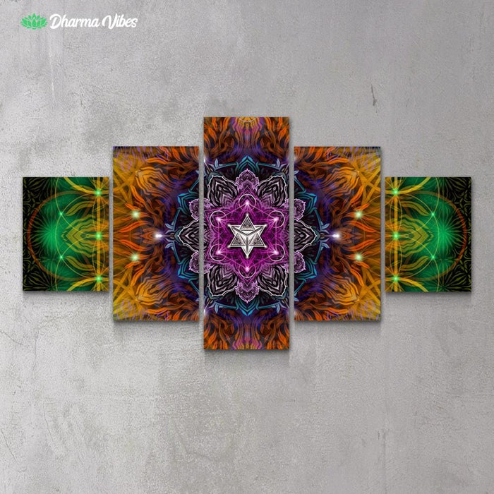Geometric Color by Yantrart 5-Piece Canvas