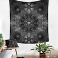 Geometric Dark by YantrArt Design Tapestry