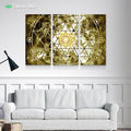 Geometry Chakra Manipura by McAshe 3-Piece Canvas