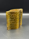 Giraffe Print Brass Bud Vase
