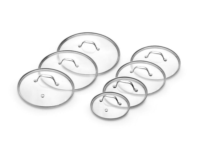 GLASDECKEL-SET 18/20/24/26/28/30/32 CM – 7-TEILIG - 1