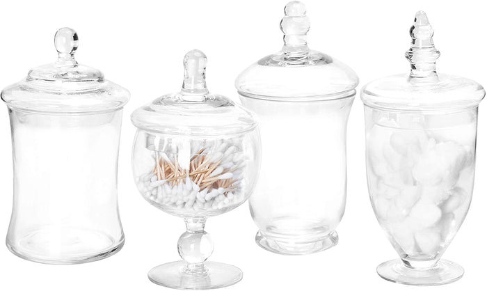 Glass Apothecary Jars Set