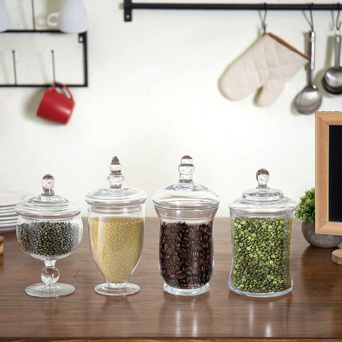Glass Apothecary Jars Set