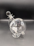 Glass Globe Decanter in Stand