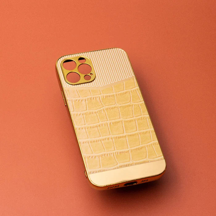 Golden Tuscan Sun Luxury Embossed Design iPhone Cover Mobile Phone Cases June Trading iPhone 12 Pro