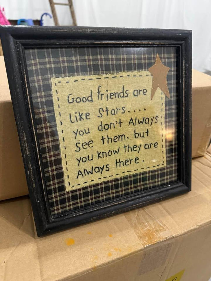 Good Friends Are Like Stars Machine Embroidery