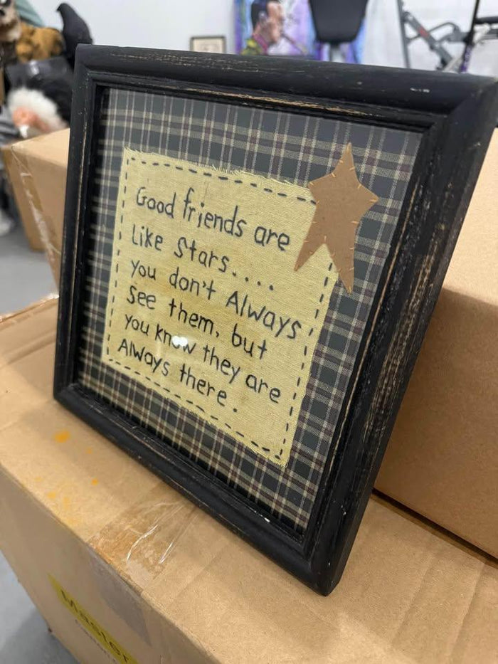 Good Friends Are Like Stars Machine Embroidery