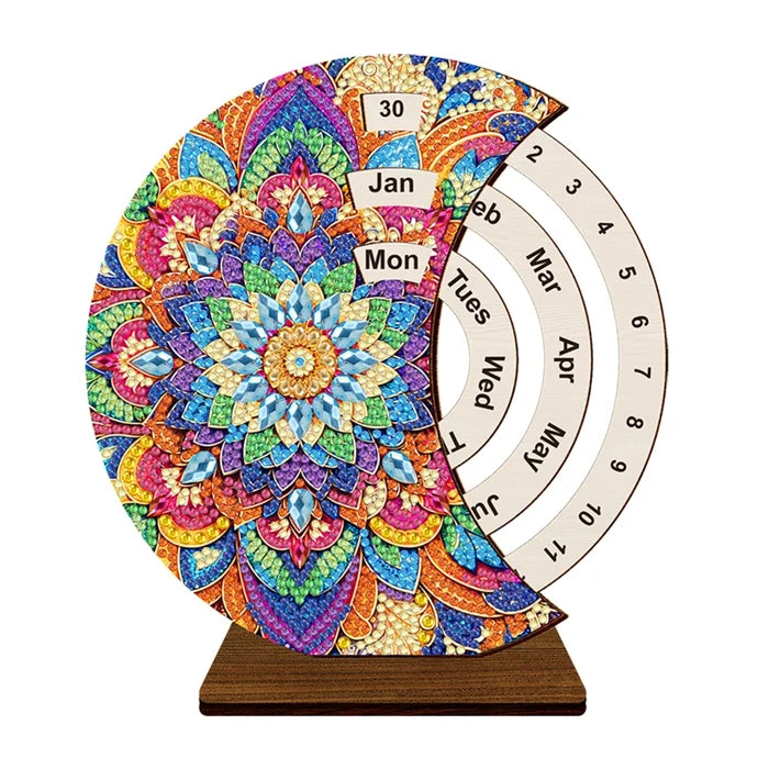 Gorgeous Mandala Diamond Painting Perpetual Calendar