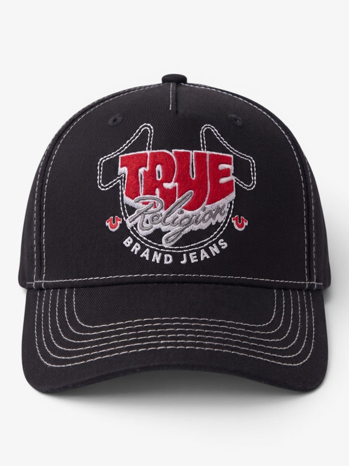 Gorra True Religion T Horseshoe Negro Blanco