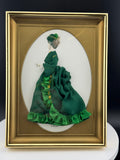 Victorian Woman Diorama - Green