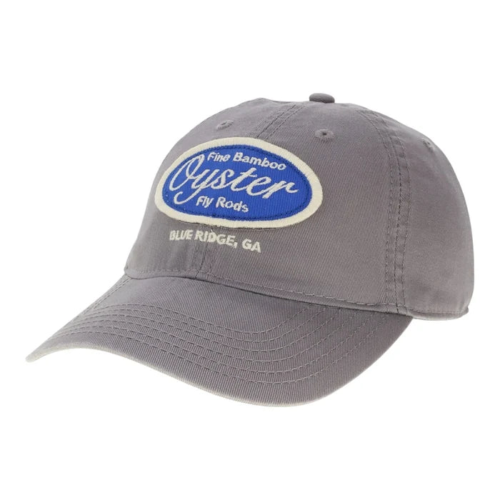 Grey with Royal Blue Legacy Twill Trucker Hat With Oyster Patch