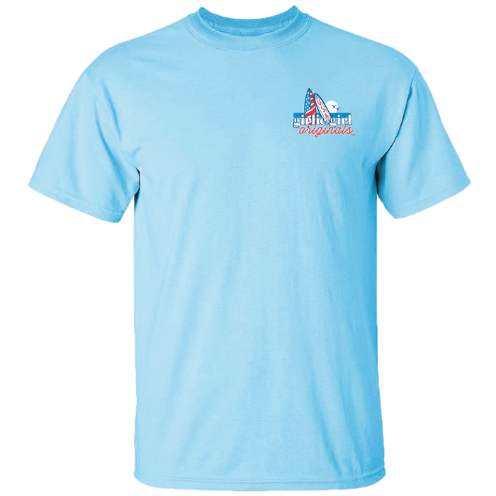 Gulf of America Summer Beach Short Sleeve Graphic Tee