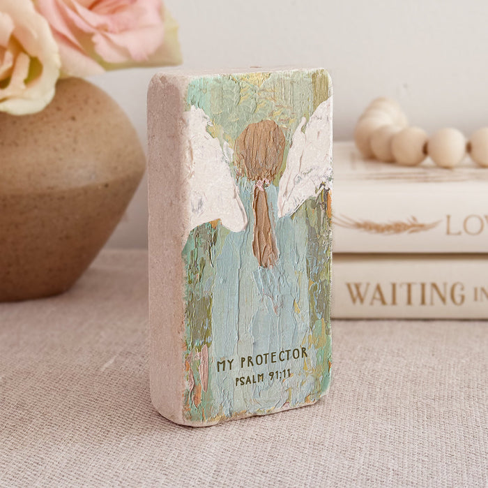 Half Scripture Block Vertical -My Protector