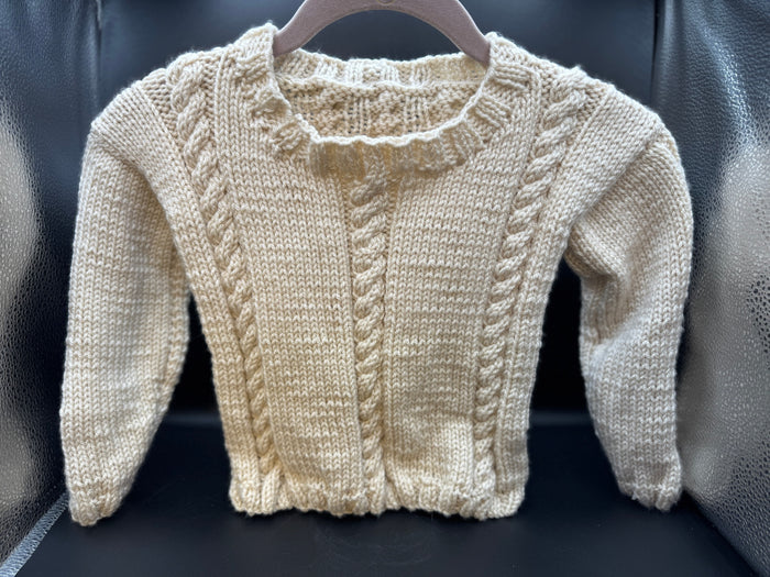 Handmade Irish Knit Baby Sweater