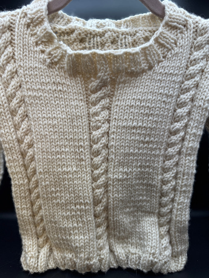 Handmade Irish Knit Baby Sweater