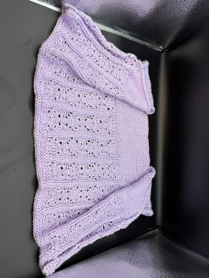 Handmade Lilac Baby Cardigan