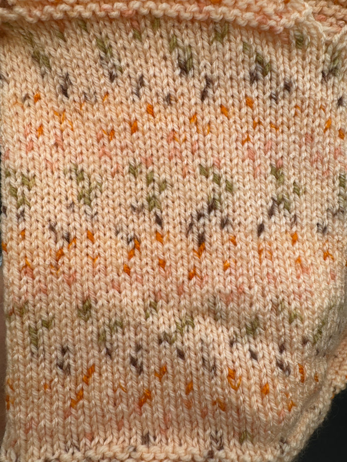 Handmade Peach Baby Sweater & Blanket S