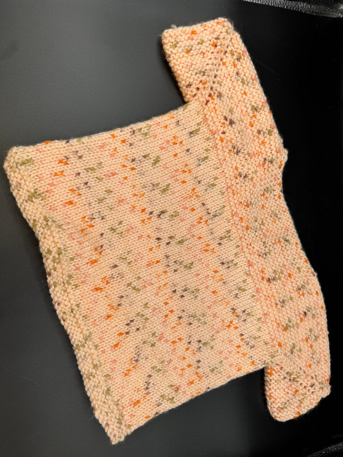 Handmade Peach Baby Sweater & Blanket S