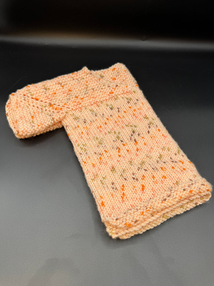 Handmade Peach Baby Sweater & Blanket S