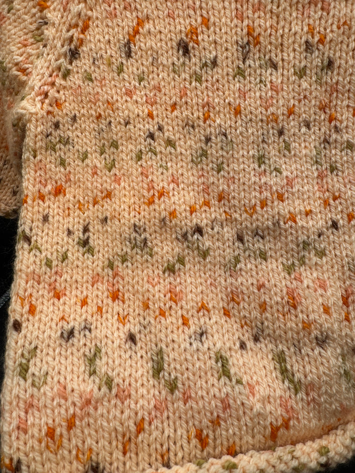 Handmade Peach Baby Sweater & Blanket Set L