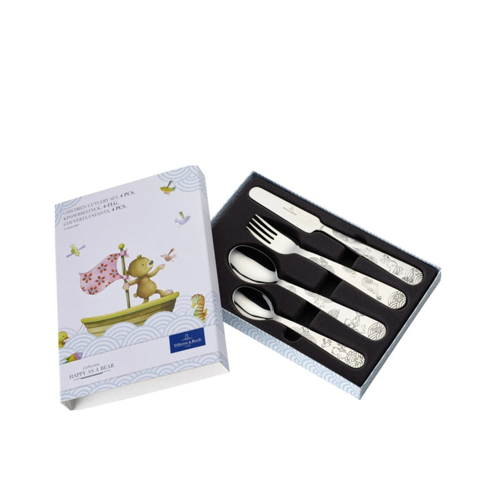 Happy Bear Children Cutlery Set of 4 Pieces
