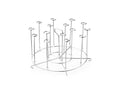 HEISSLUFTFRITTEUSE SPIESSSTAND - 4L - 1