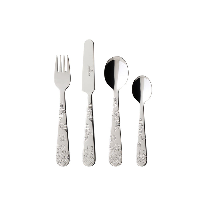 Hungry Bear Children Cutlery Set 4Pcs