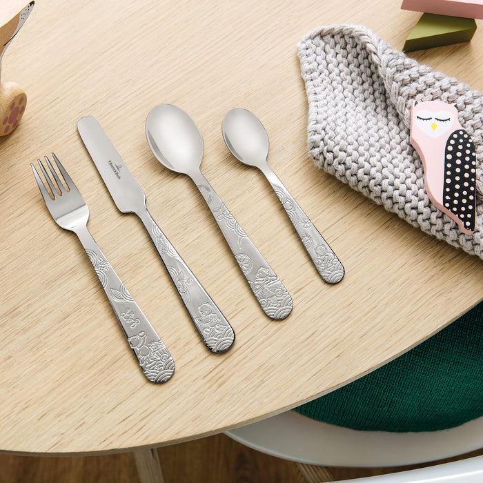 Hungry Bear Children Cutlery Set 4Pcs