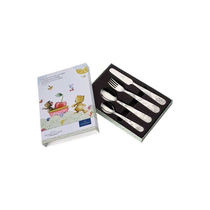Hungry Bear Children Cutlery Set 4Pcs