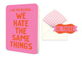 I Like You Deluxe Greeting Card - Pine & Moss